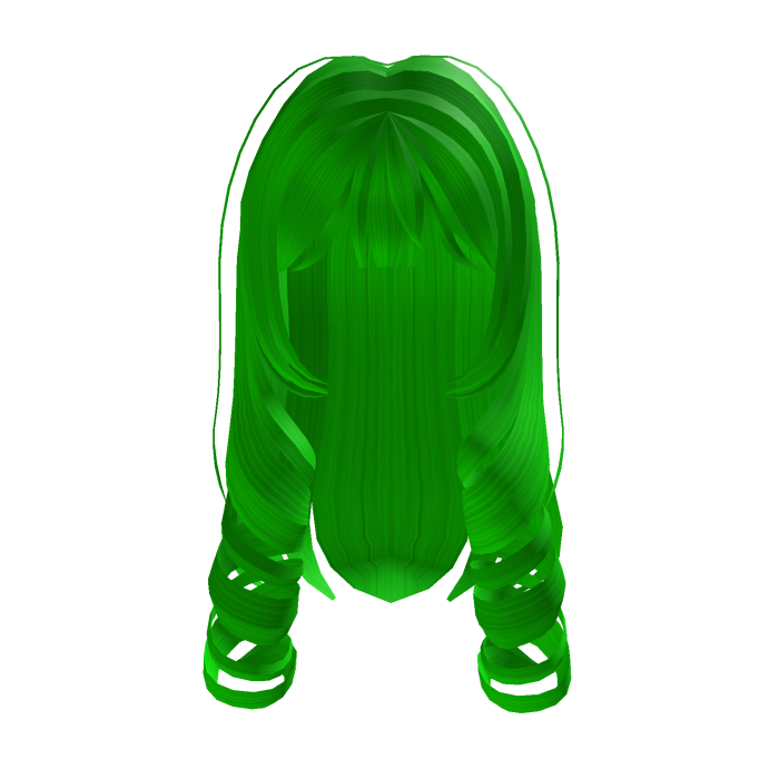 ♡ : long cute princess doll curls in green hair