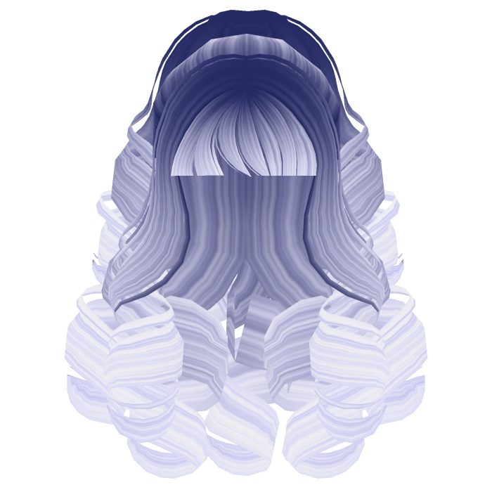 Fluffy Curly Pearl Ponytail Moonlight