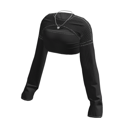 black high cropped fit