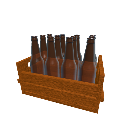 crate of orange juice bottle