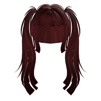 messy harajuku gyaru twintails (red) Roblox item