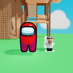 Suvival the Among us imposter and Skibidi toilet