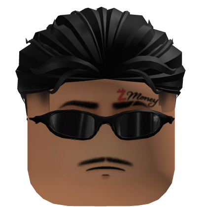 Black Y2K Spiky Hair Sunglasses Roblox item