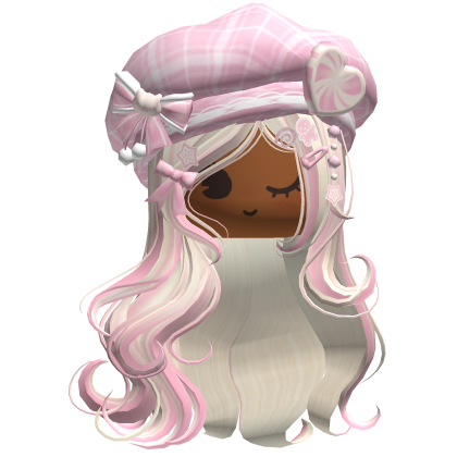 ♡ Christmas Swirls w/ Beret (Pink Beige)