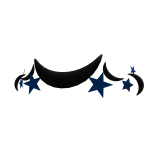 Crescent Crown of Black and Blue