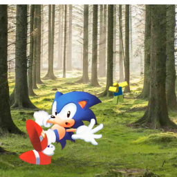 Sonic in Green Pasture Zone!!!