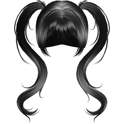 long white skunk wispy vkei pigtails Roblox item