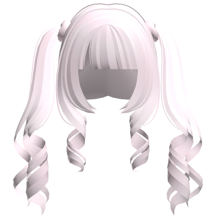 curly cute jirai kei light pink hime pigtails Roblox item