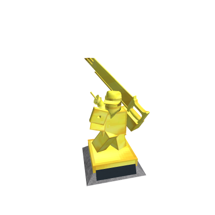 Golden Statue (THE GOLDEN ROBLOX BUTTON AWARD)