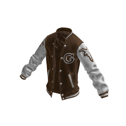 College Jacket | Brown White
