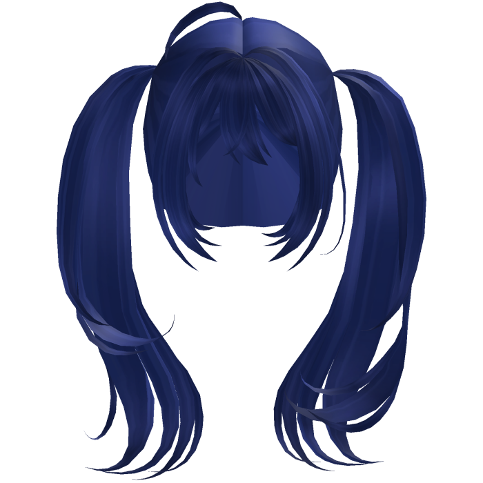 Blue Big long anime tails egirl cute kawaii