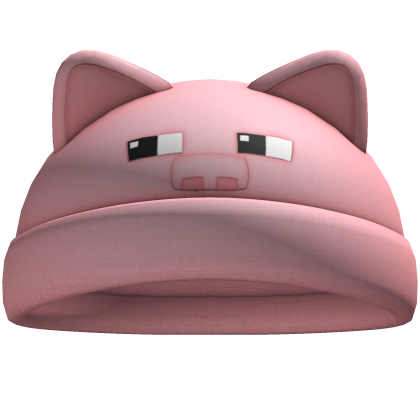 Cute Pink Pig Kitty Ears Hat   Roblox item