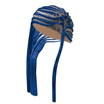 Roblox Item Blue Star-Stitched Lemonade Braids