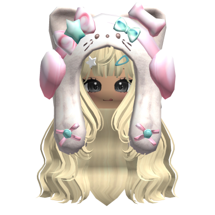 Yellow Cute Cozy Kitty Hood Hair
