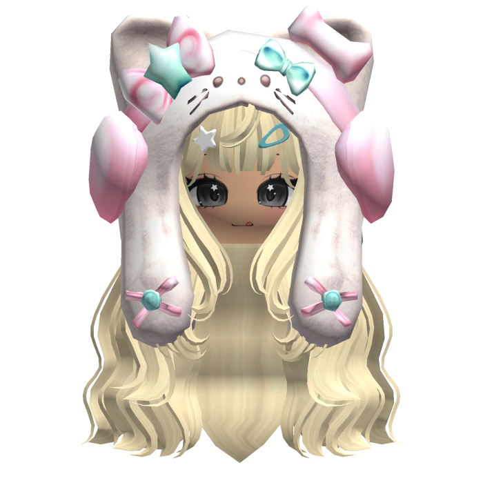 Yellow Cute Cozy Kitty Hood Hair