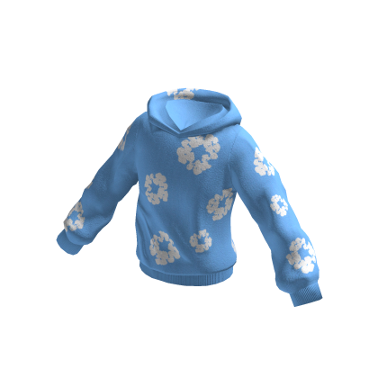 Designer Denim Tears Hoodie (Blue) thumbnail
