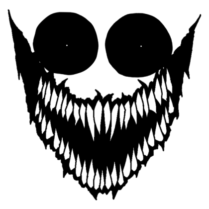 scary face sharp teeth Roblox decal