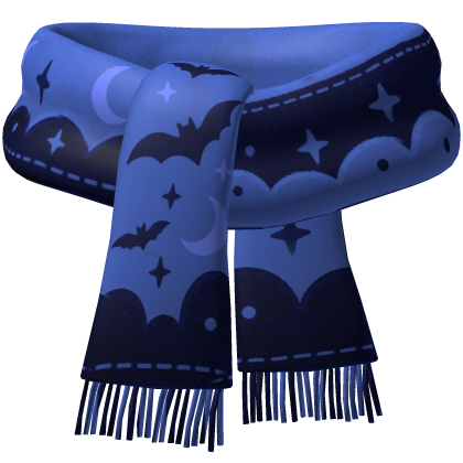 Blue Halloween Scarf
