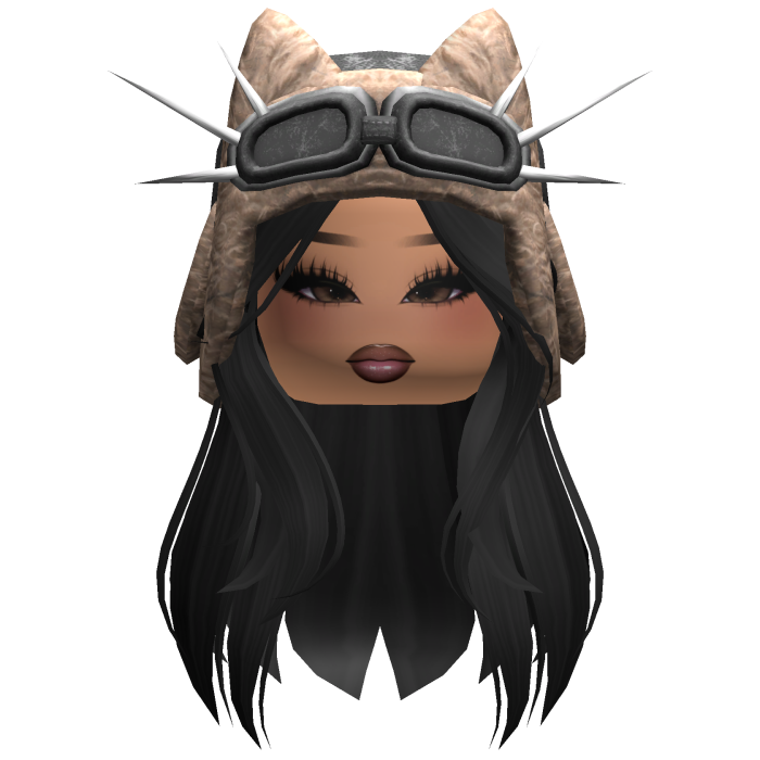 Grunge Punk Mink Straight Hair w/ Ushanka & Makeup