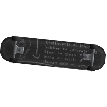 Custom Black & White Design Skateboard V6 (Back)
