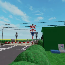 Danish railroad crossing icon