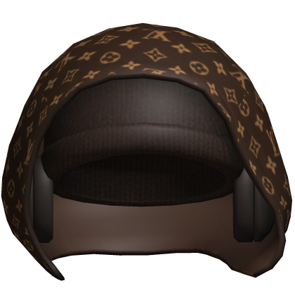 LV Designer Hood with Beanie and Headphones Bundle