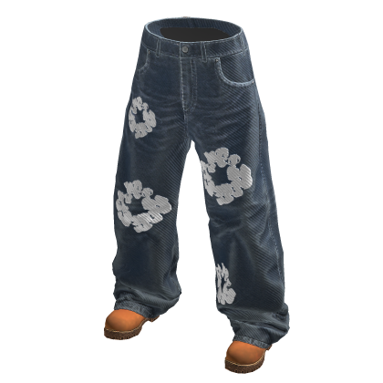 M11! - Denim Tears Baggy Jeans w/ Timb boots
