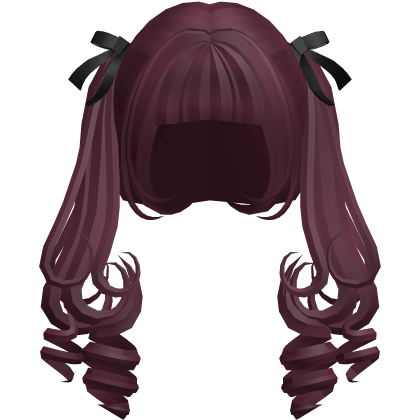 cherry lolita pigtail curly Roblox item