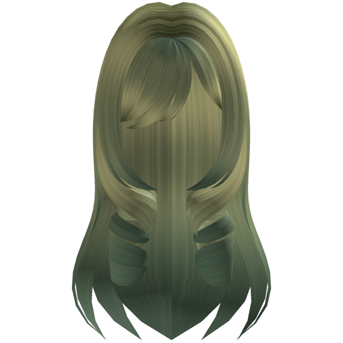 ʚ♡ɞ Green Matcha Mixed Curly Hair /w Bangs