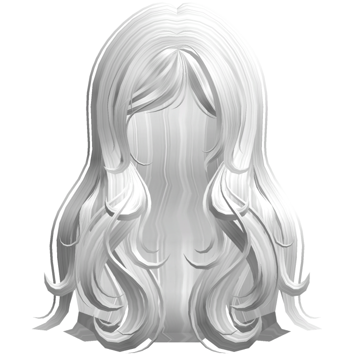 ♡ Cute Swirly Long White Hair
