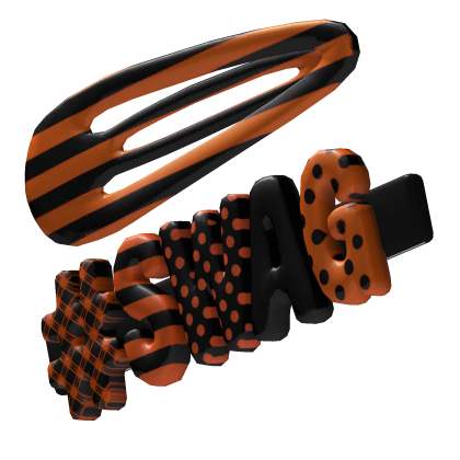 Orange " SWAG " hairclip 