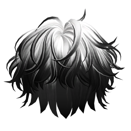 White&Black Messy Wavy Hair