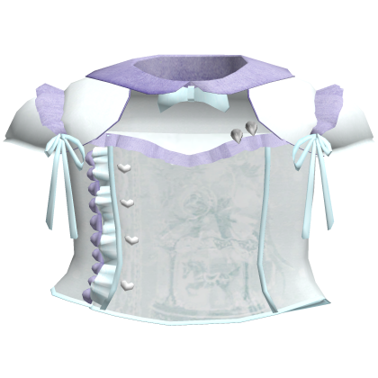 gothic ruffled laced white purple bow vamp dress 