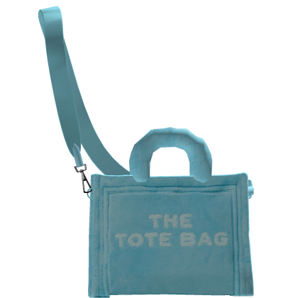 𝓖𝓓 | Mini Fur Tote Bag (Blue) thumbnail