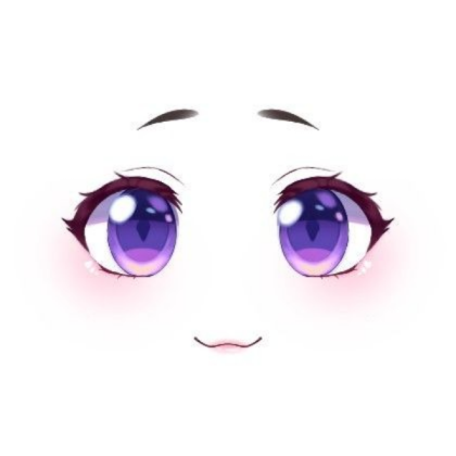 Rosto fofo de anime Roblox decal
