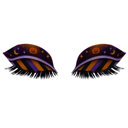 Halloween Gothic Eyeshadow Harajuku Orange Purple