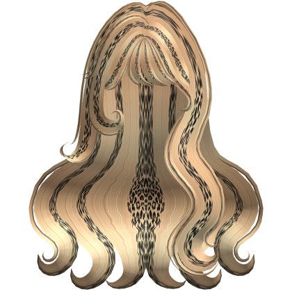 ♡ Cute Fluffy Wavy Hair w/ Bangs (Gyaru Leopard)