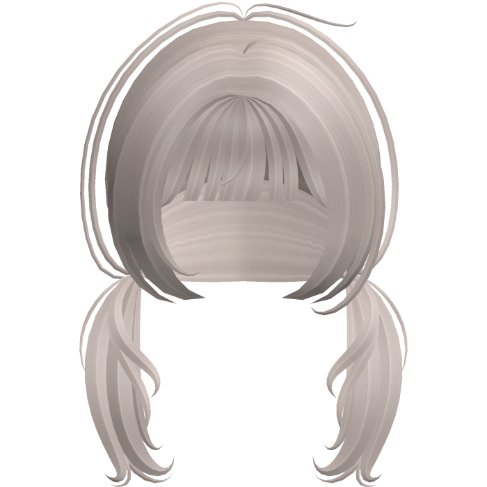 Adorable Short Low Pigtails In Ash