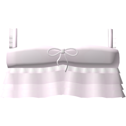 ♡ : cute pink laced bow ruffle top thumbnail