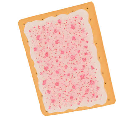 Froasted pink sprinklers poptart