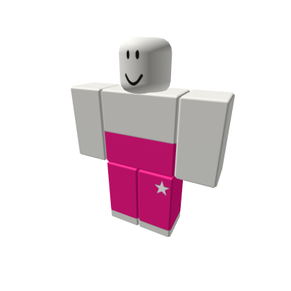 Preppy Pink Pants With Star