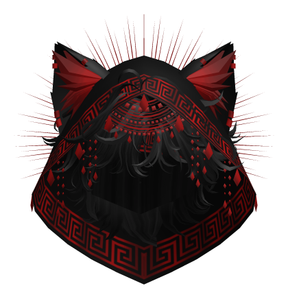 Egyptian Mullet w/ Divine Red Black Hood