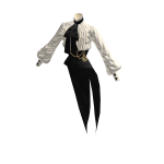 White Rabbit Shirt - Black and Gold
