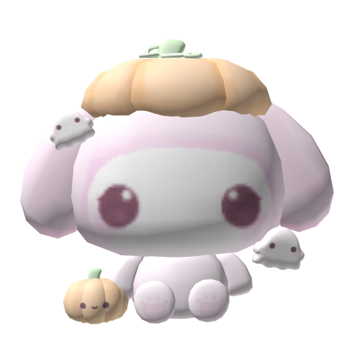 . ‿ ♡ my melody sweet pumpkin spooky plushie !
