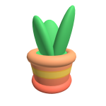 Cartoony Potted Plant