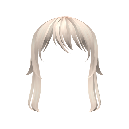 Flowy Anime Bangs in Platinum Blonde Roblox item