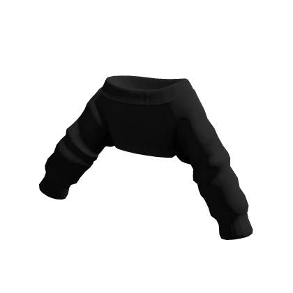Black Oversized Crop Off Shoulder Sweater | Roblox Item
