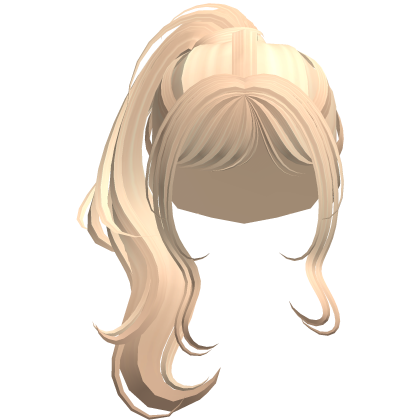 blonde high wavy ponytail hair Roblox item