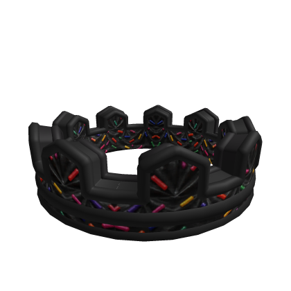 Crown-fetti Cake Add-on Black