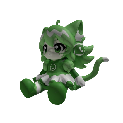 Pink whatsapp/Mad mew mew plushie [R] (Deltarune) Roblox item